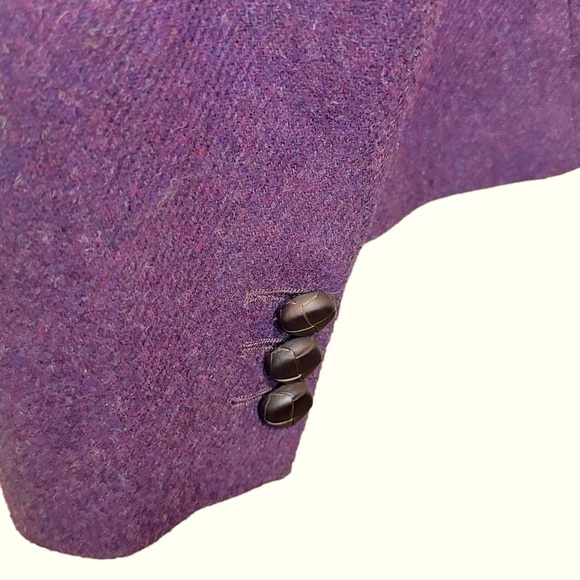 Talbots Wool Blazer Size 12 Plum - Picture 13 of 16